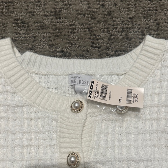 Tilly's Off-White Textured Cardigan - Picture 2 of 2